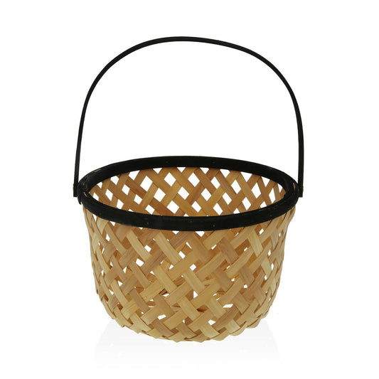Fruit Bowl Versa Black Bamboo (28,5 x 35 x 28,5 cm)-0